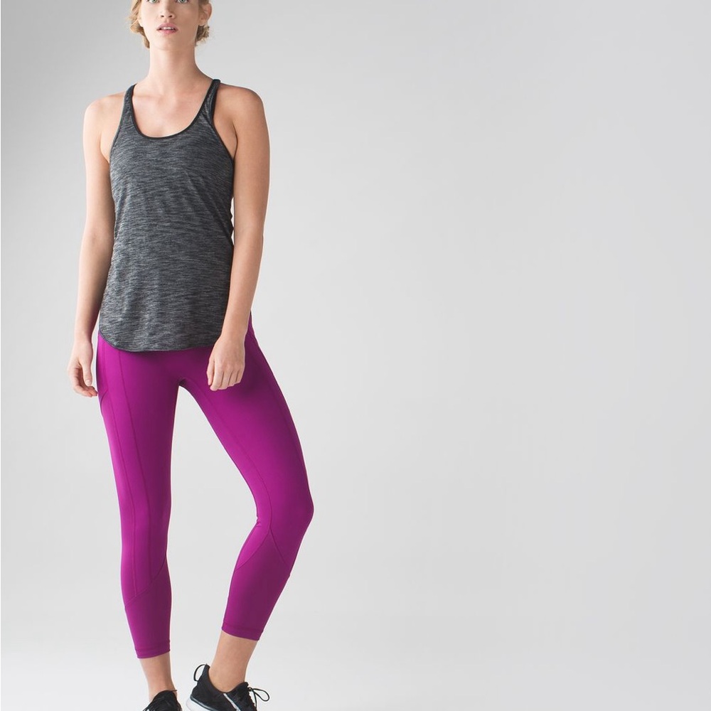 All the Right Places Purple 7/8 Leggings